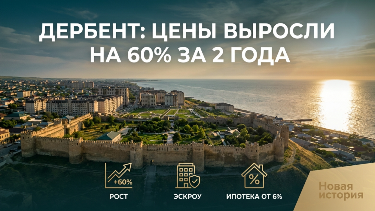 Купить однокомнатную квартиру в Дербенте: самые доступные варианты в 2026