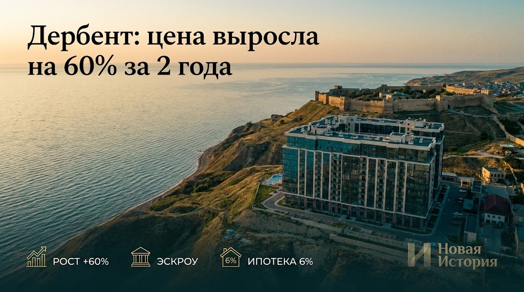 Почему недвижимость в Дербенте растёт быстрее среднего по России в 2026